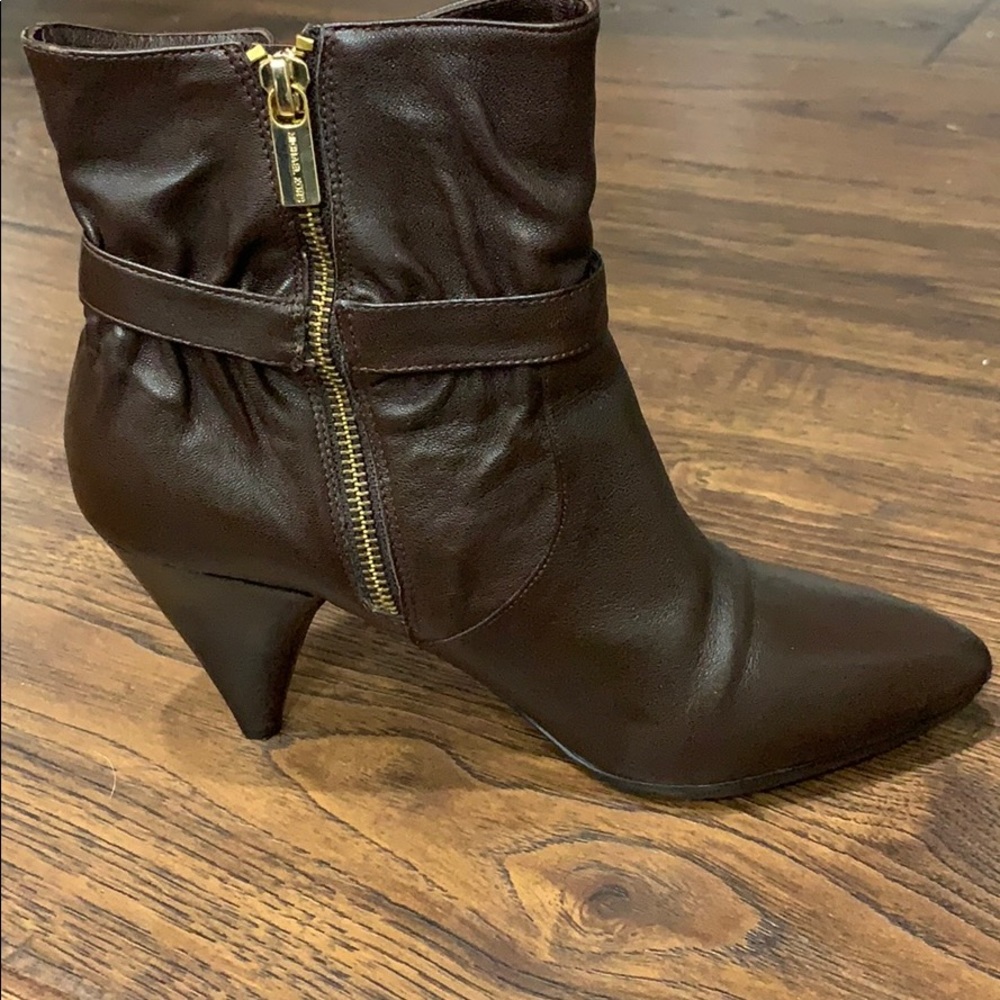 MICHAEL Michael Kors slouchy brown leather ankle boots - Picture 6 of 8